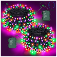 Lichterkette 100LED 10M Batterie Timer 8 Modi Wasserdicht FüR Halloween Deko
