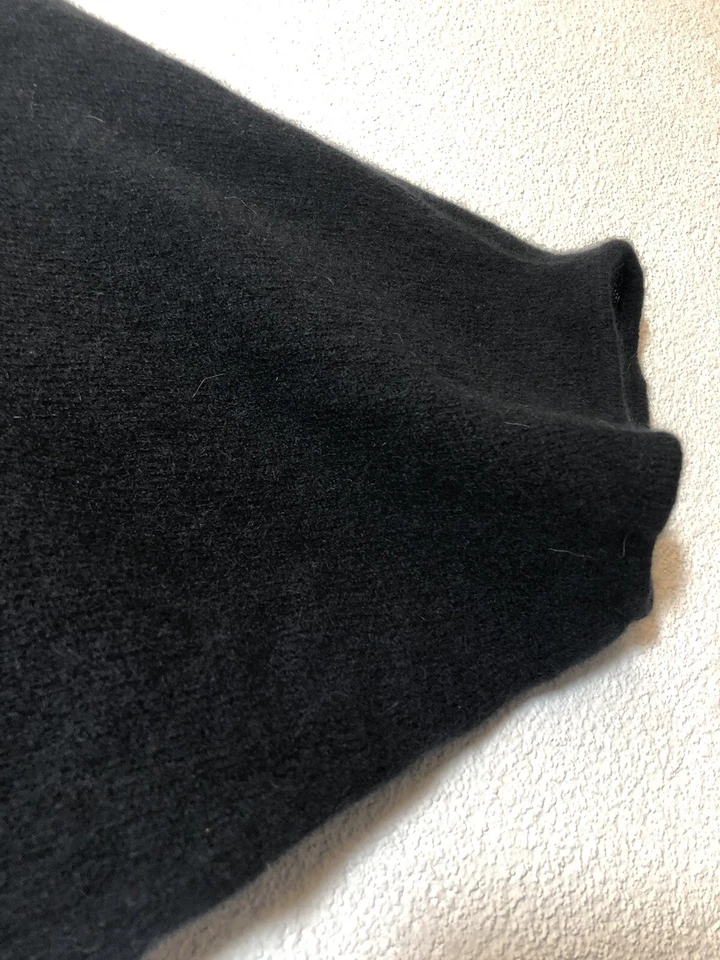 Cárdigan Suéter Negro Mujer CALYPSO St. Barth Tejido Cachemir Drapeado Abierto Foto 4 de 4