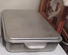Vintage Mirro Aluminum Cake Pan With Snap On Aluminum Lid 9x13