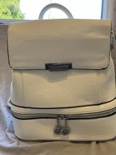 White Faux Leather Backpack Superbia Bag New with Tags Never Used  