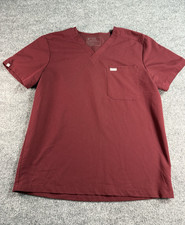 FIGS Catarina Scrub Top   Women  s Large   Burgundy   Technical Collection