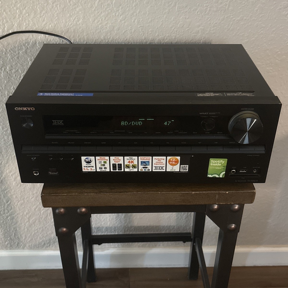 Onkyo TX-NR616 7.2-Channel Network Audio & Video A/V Receiver HDMI