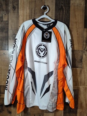  Moose Racing Men s XL XCR Motocross Jersey Orange Long Sleeve NEW  