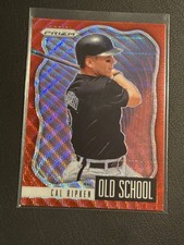 2021 Panini Prizm Cal Ripken Jr. Old School Red Wave Prizm 23/99