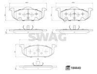 Swag Bremsbelagsatz, Scheibenbremse Vorderachse FüR MG