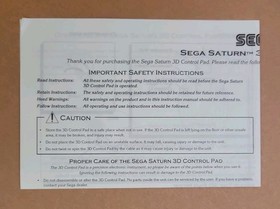 Nights Into Dreams Control Pad Bundle (Sega Saturn, 1996) Complete