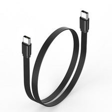 JSADZKJ Flat USB Tpye C Cable for Car Carplay,90 Degree USB-C 50 centimeters