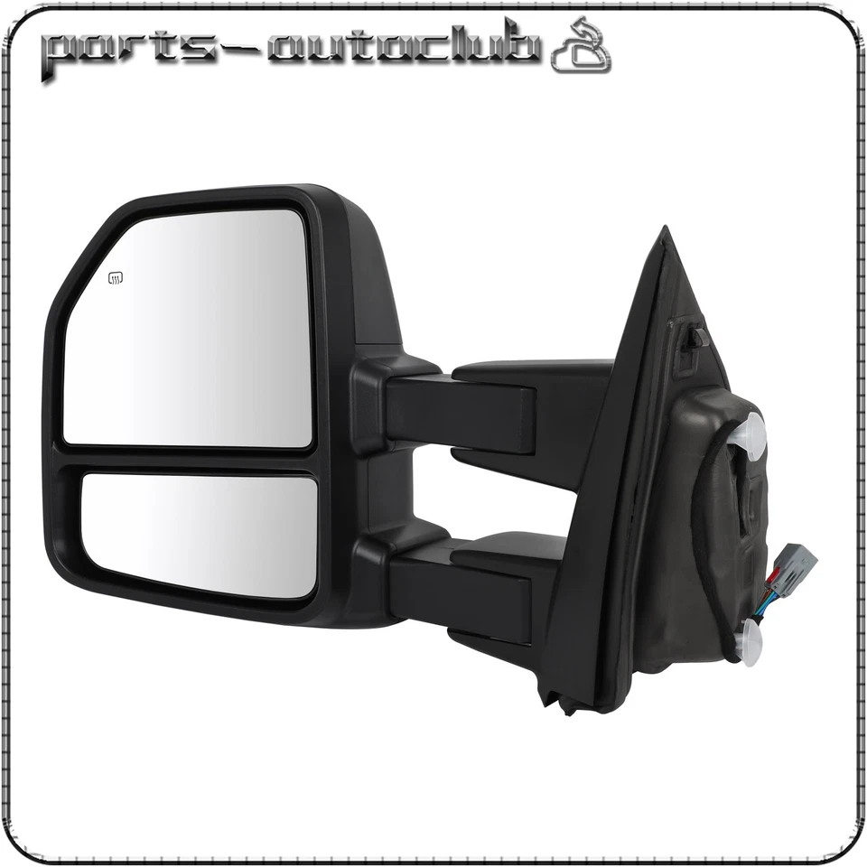 Par de espejos retrovisores laterales de señal térmica de potencia para Ford F-150 2015-20 8 PIN Foto 2 de 4