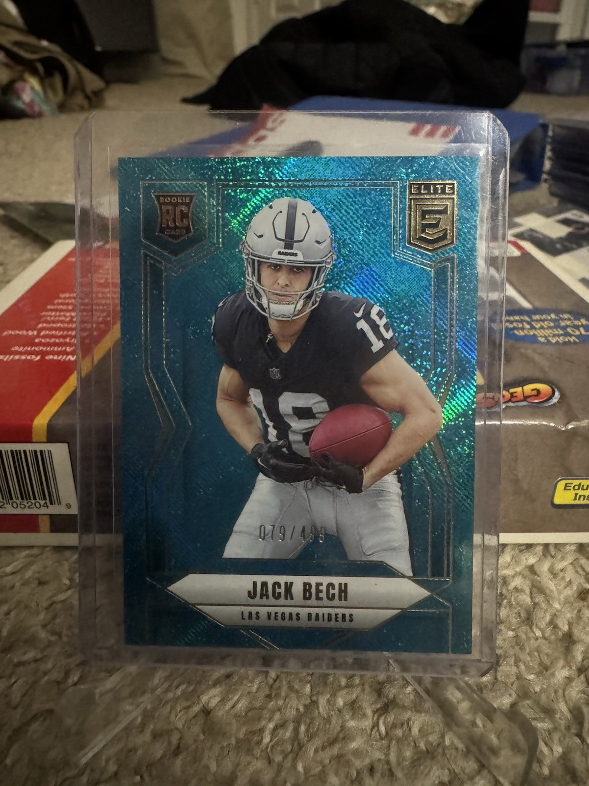 2025 Panini Donruss Elite Football #177 Jack Bech Rookie Teal Matrix /499