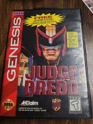 Judge Dredd (Sega Genesis, 1995) CIB Complete W/manual - Read Description 