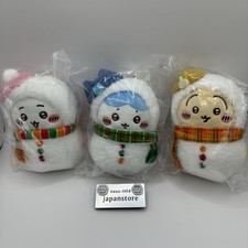 Chiikawa Snowman Mascot Hachiware Usagi set of 3 Christmas Limited from Japan