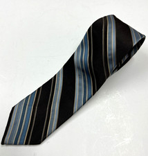 WEMLON II By WEMBLEY 54" Men's Brown w/blue stripes Necktie