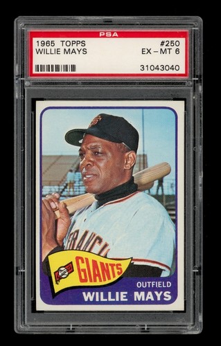 1965 Topps Set-Break #250 Willie Mays PSA 6 EX-MT