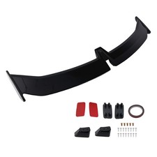 Gloss Black Abs Trunk Wing Spoiler For Universal Car 55in Pro Style Upper Mount