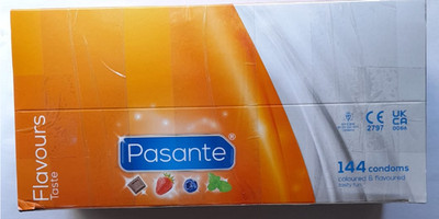 Pasante Flavours Kondome 144er Pack bunter Mix MHD 2030 + 10x Marken-Mix GRATIS