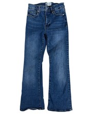 Frame Blue Medium Wash Mid-Rise Le Crop Mini Booty Denim Jeans Women's Size 25