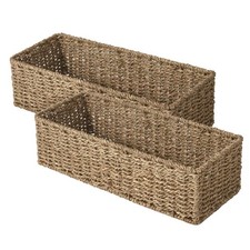 Toilet Tank Basket for Bathroom, Seagrass Storage Baskets for Toilet Tank Top...