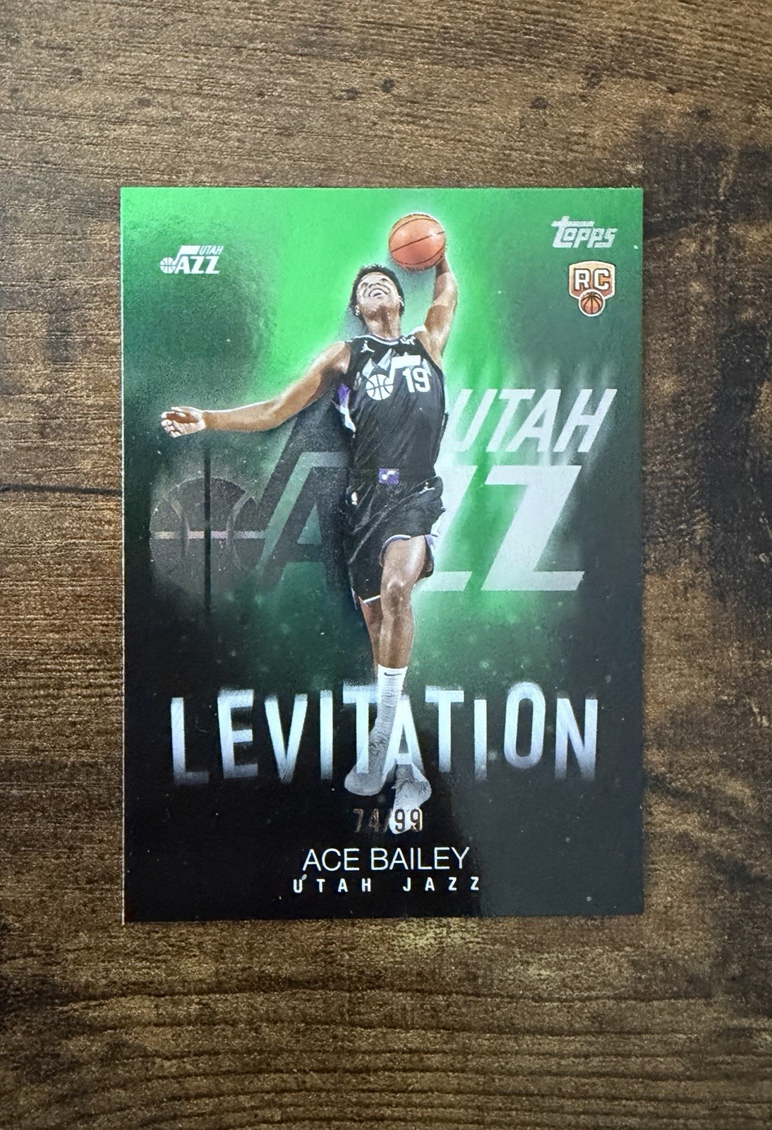 2025-26 Topps Flagship Ace Bailey RC Rookie Levitation Green /99