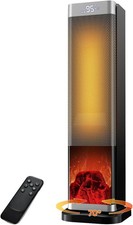 Electric Space Heater 2000W with Remote, 70° Oscillation, 3D Flame & ECO Mode