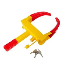 Tire Lock Red-Yellow Anti-Theft Trailer Wheel Clamp Locks with 3 Keys for 