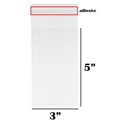 100pc Clear Flat Re-Sealable Food Grade Cellophane OPP Bags for Multi Uses - Picture 13 of 47