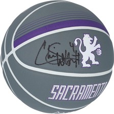 Chris Webber Sacramento Kings Signed Wilson City Edition Collectors Basketball