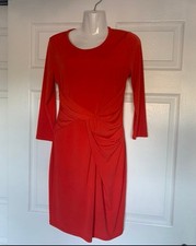 Metaphor Wrap dress small Red Orange New