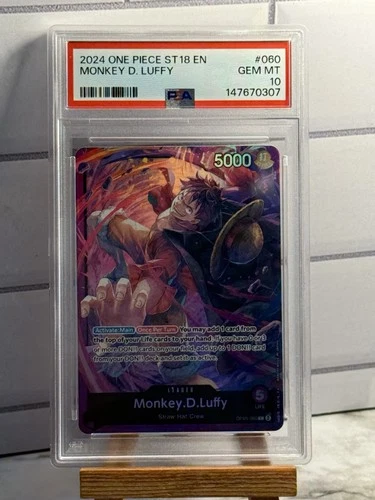One Piece Monkey D Luffy OP05-060 ST18 PSA 10 GEM MINT