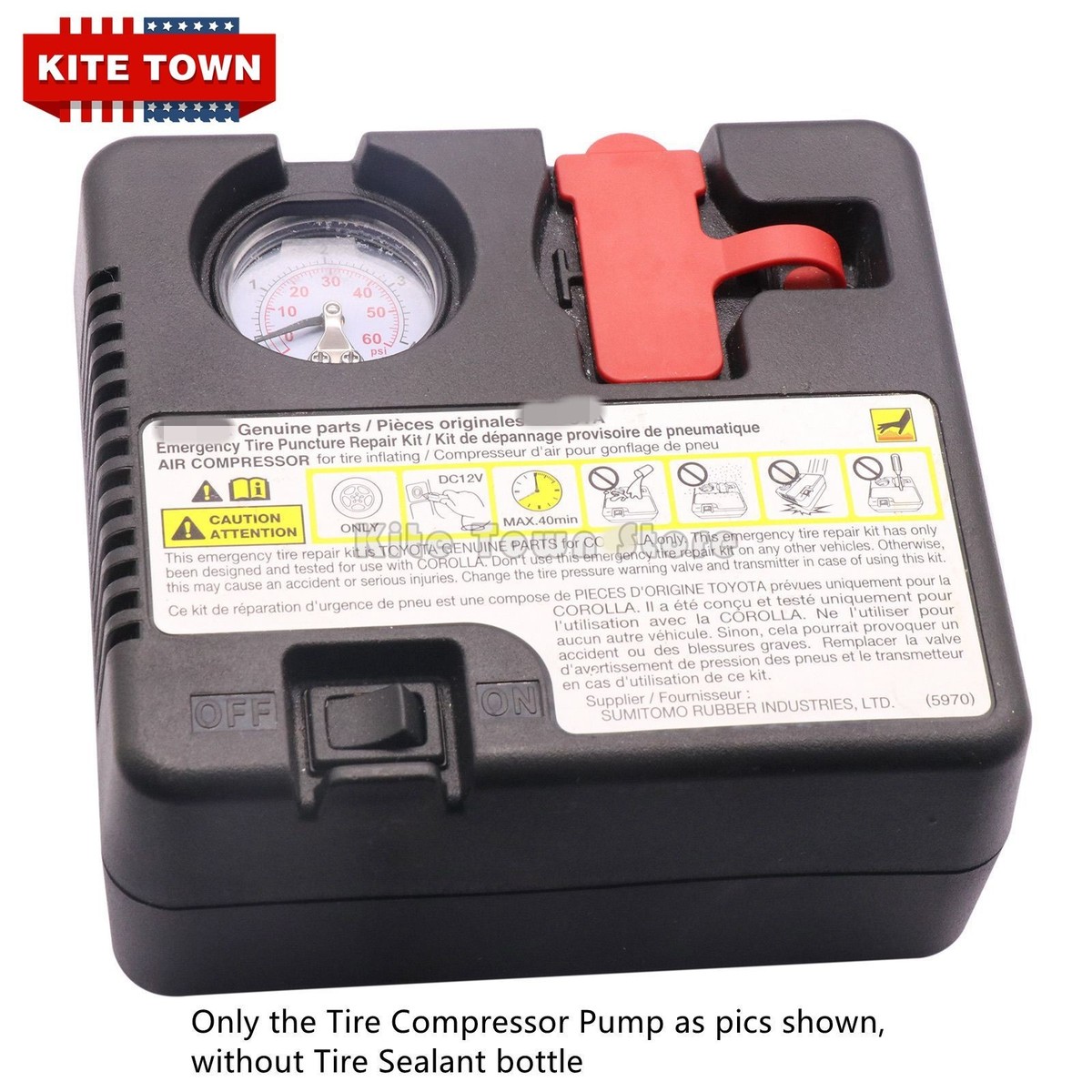 Emergency Tire Puncture Repair Kit Tire Compressor For 2020-2024