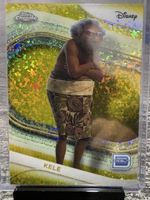 Kele Gold Sparkle Refractor Debut   Topps Chrome Disney 100 Moana 2  Vaiana 2