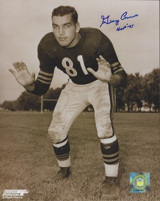 George Connor Chicago Bears HOF Offensive Tackle Linebacker Signed 8x10 ...