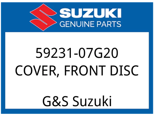 COVER, FRONT DISC