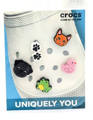 Crocs Jibbitz Animal Luv Shoe Charms Come As You Are Uniquely You 5 pcs (NEW)