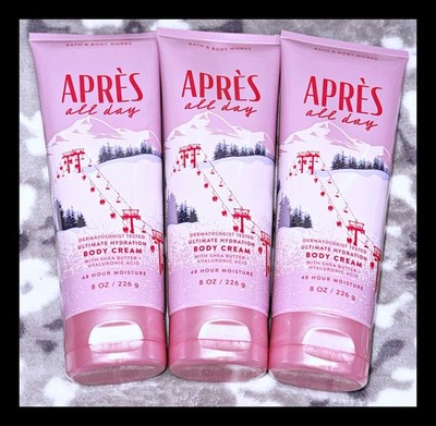 Bath & Body Works Aprés All Day 8 oz Ultimate Hydration Body Cream x3