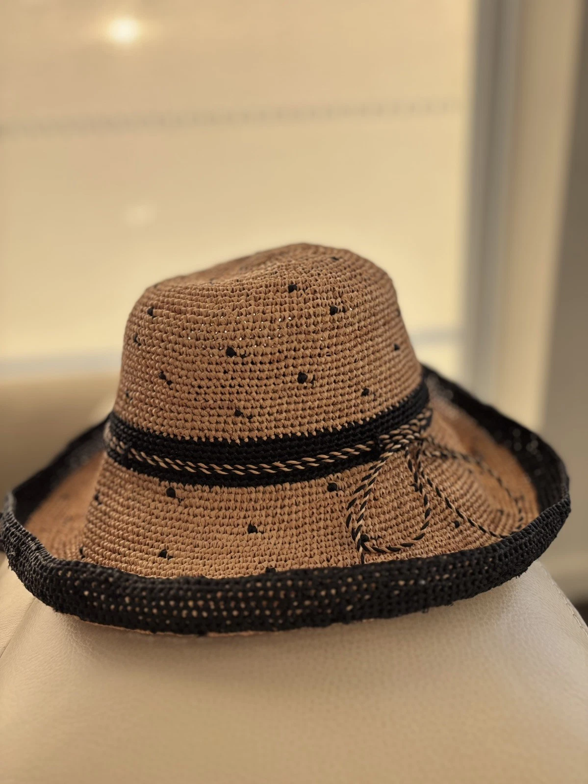 Raffia sun hats for women