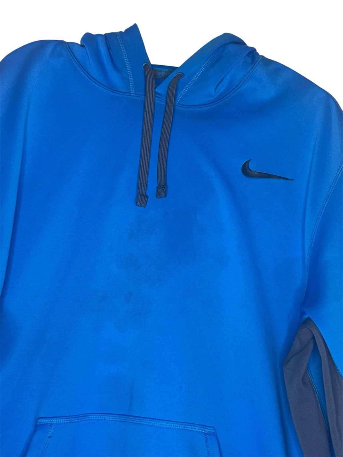 Nike Therma-Fit Hoodie Blue Pullover Sweatshirt, 465784-407 Men’s Size 2XL thumbnail 2
