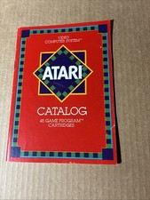 Original Vintage ATARI Video GAME PROGRAM CARTRIDGE CATALOG 1981 C016725-REV