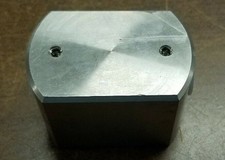 Marel Stainless Steel Tube-Block Stuffing Round Port #12 (9757174)