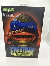 NECA TMNT x Universal Monsters  Leonardo as Creature from the Black Lagoon NEW
