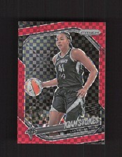 2025 Panini Prizm WNBA #58 Kiah Stokes Red Power Prizms #/75