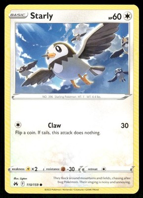 Starly 110/159 - Crown Zenith - Common NM