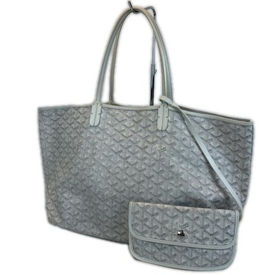 GOYARD Saint Louis PM Tote Bag DEN020063 Coated canvas white