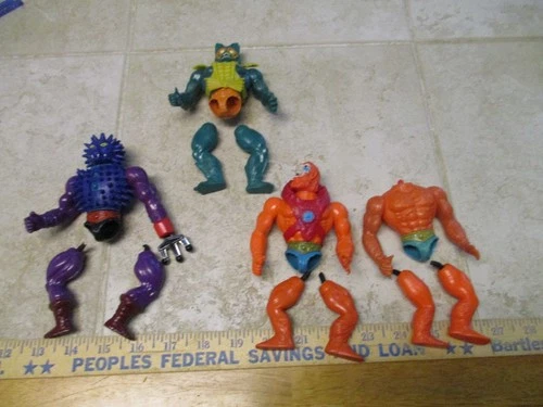 VTG Lot MOTU He-Man Action Figures Parts Repair Beast man Merman