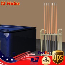 Floor Stand Billiard Cue Holder 12 Hold Pool Cue Stick Rack Holder Table Gold