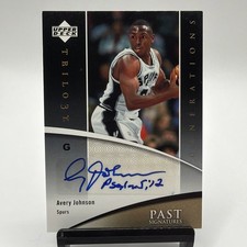 2006-07 Upper Deck Trilogy - Generations Past Signatures Avery Johnson #PS-AJ 