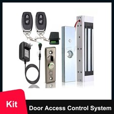 Kit Door Access Control System Electric Magnetic Lock 2 Wireless Remote Controls