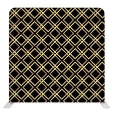 8x8 Black Gold Diamond Pillow Cover Backdrop Fabric Only – No Frame 