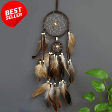 Feather Dream Catcher Handmade Boho Wall Hanging Native Style Home Decor - US