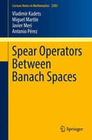 Vladimir Kadets (U. A.) | Spear Operators Between Banach Spaces | Taschenbuch