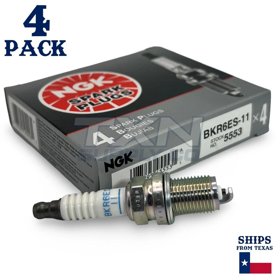 4 Pack NGK Standard Spark Plugs 1993-1997 for Ford Probe L4-2.0L - Image 2 of 3